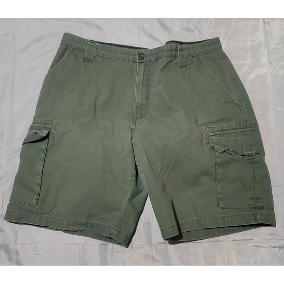 Boy Scouts‎ of America Mens Size 40 Green Cargo Official Shorts Relaxed Fit Euc - Picture 1 of 10
